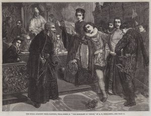 Trial Scene in The Merchant of Venice by Andrew Brown Donaldson